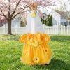 New 23-inch sunflower porch goose dress Princess chiffon dress suit outdoor garden statue goose dress wholesale Specification image